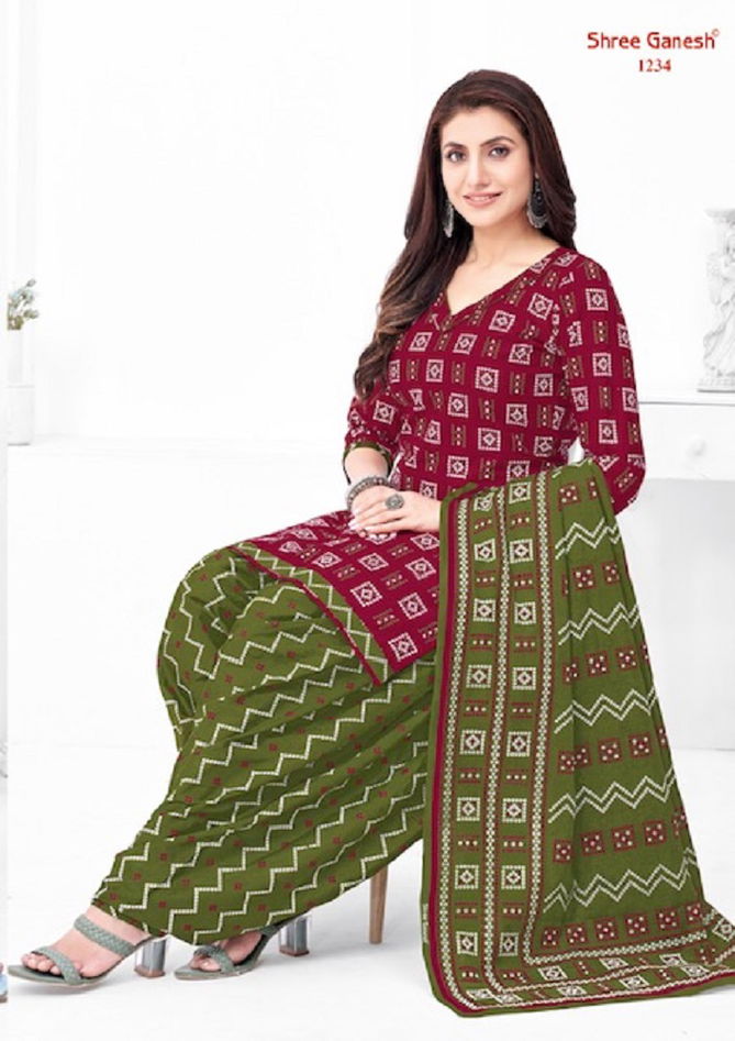 Shree Ganesh Bandhni Vol 2 Patiala Cotton Dress Material Catalog